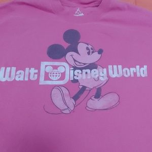 Walt Disney World Mickey Mouse pink Tshirt